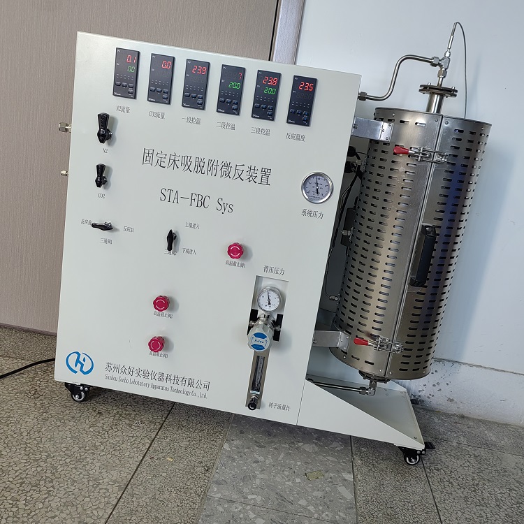 二氧化碳固定床吸脫附微反裝置